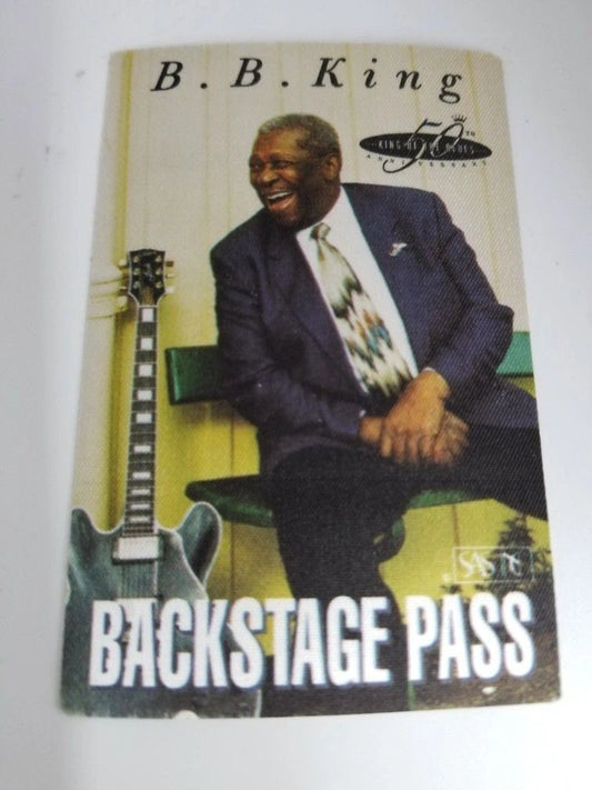 B.B. King King Of The Blues 50th Anniversary Backstage Pass