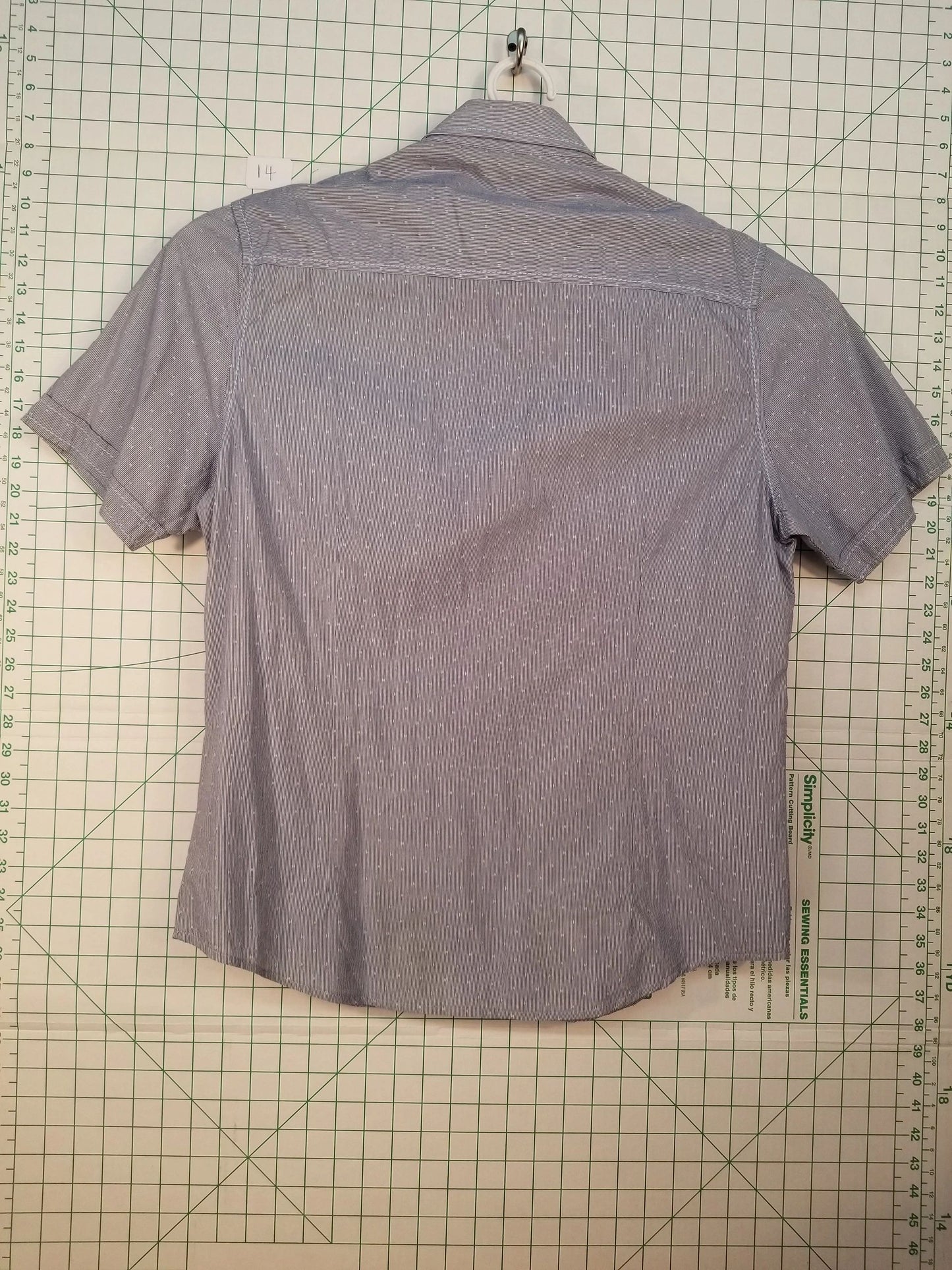 Smash Blue Cowboy-style Short Sleeve Button Down Large