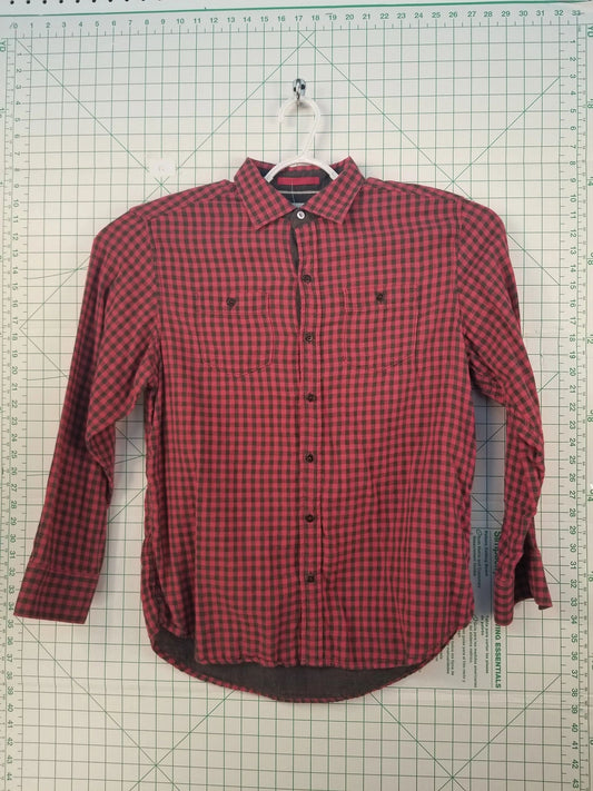 Tommy Bahama Jeans Red Plaid Button Down