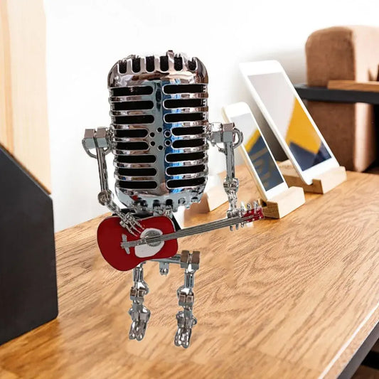 Gifts Amazing! - Retro Microphone Dude with Guitar  -  light