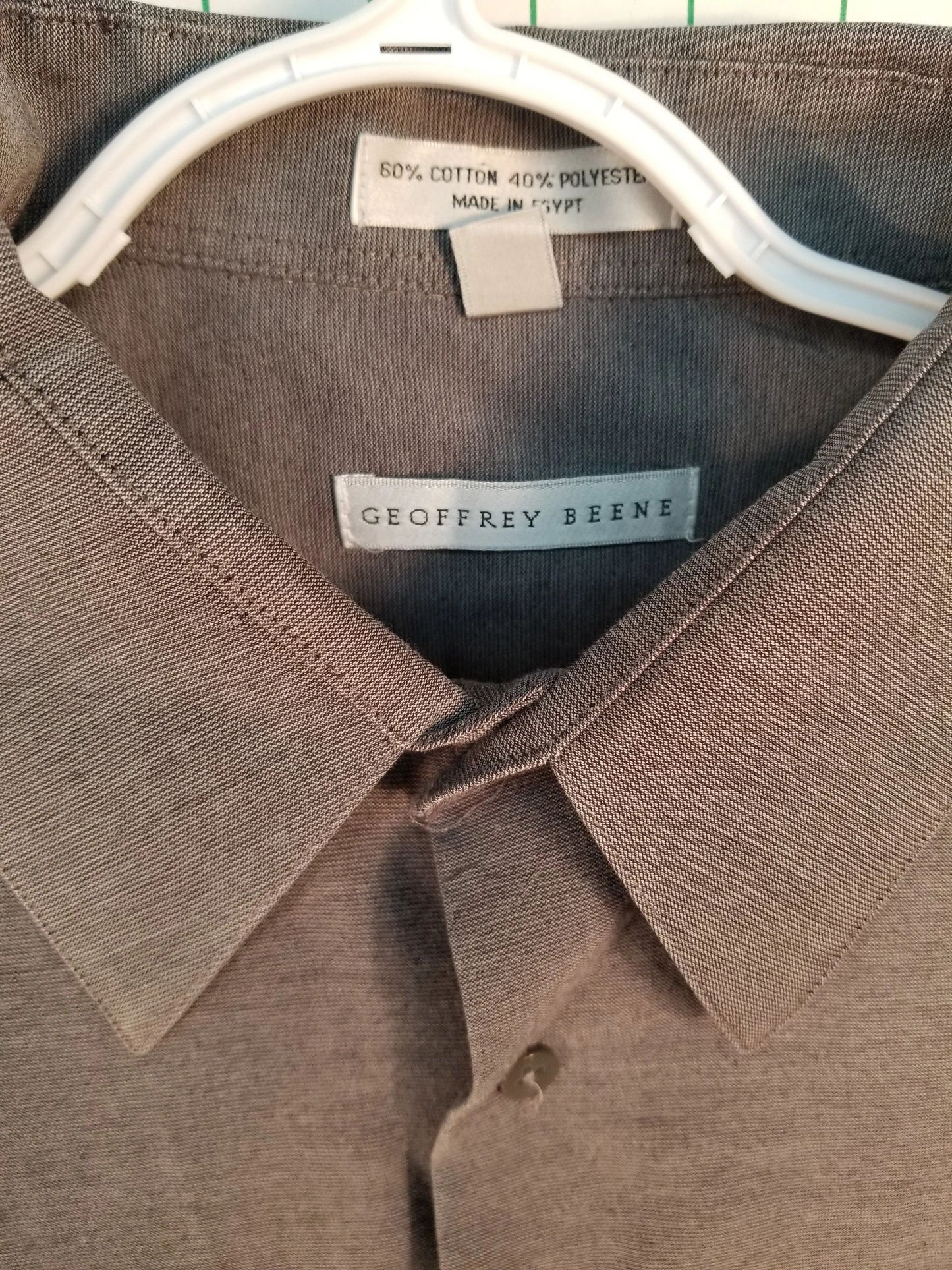 Geoffrey Beene Grey Button Down Shirt