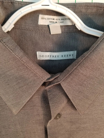 Geoffrey Beene Grey Button Down Shirt