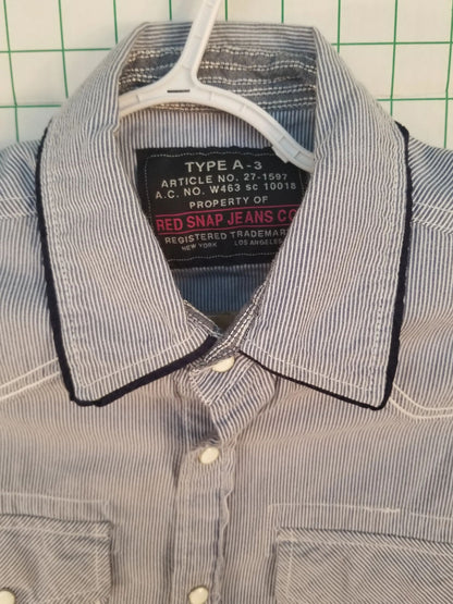 Red Snap Jean Co Short Sleeve Button Down