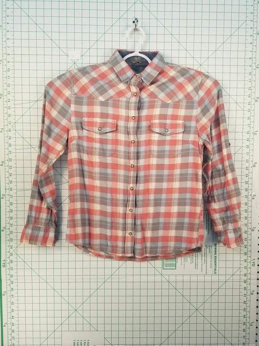 Jachs Girlfriend Plaid Flannel Button Down M