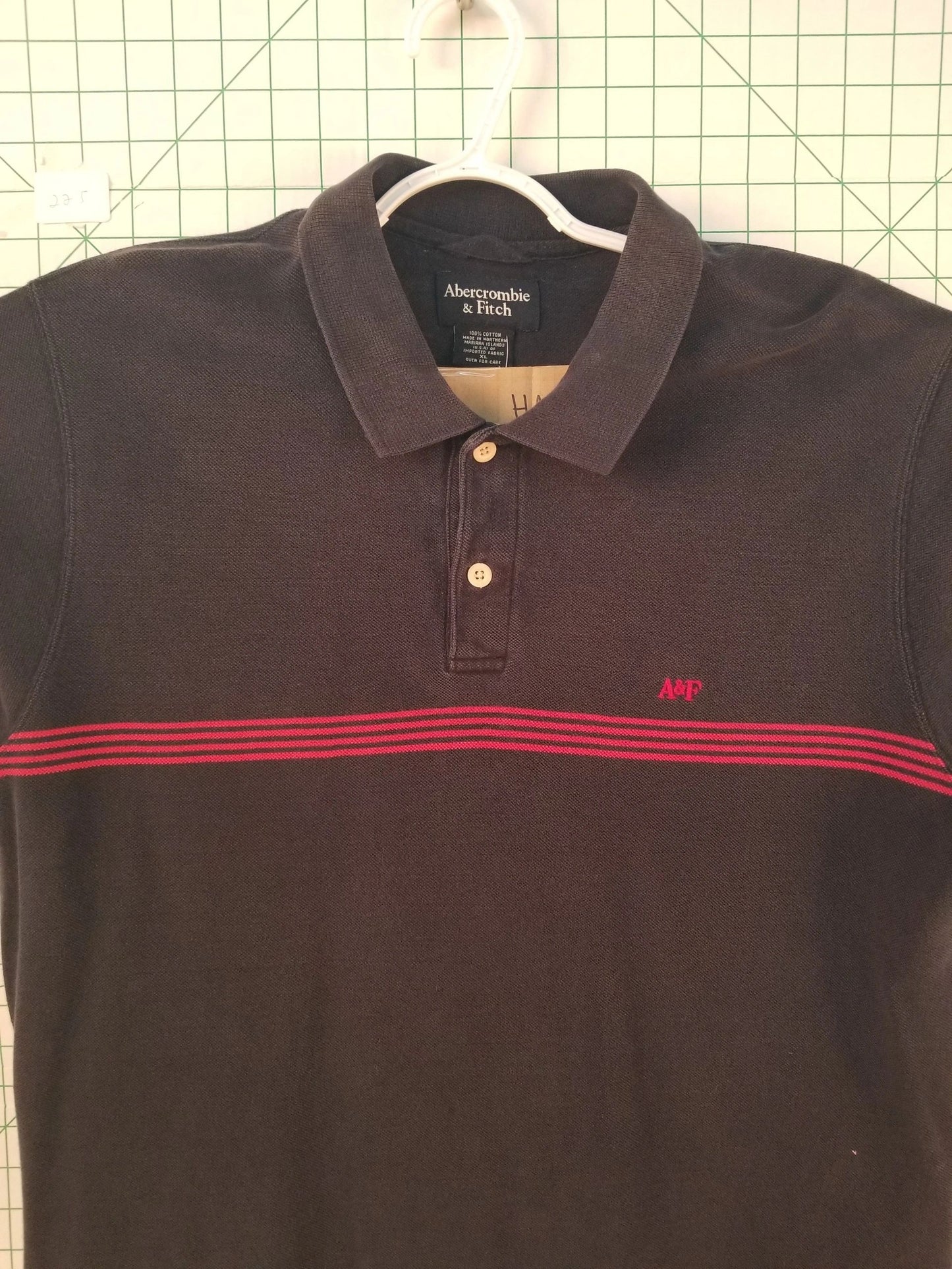 Abercrombie & Fitch Black Polo XL