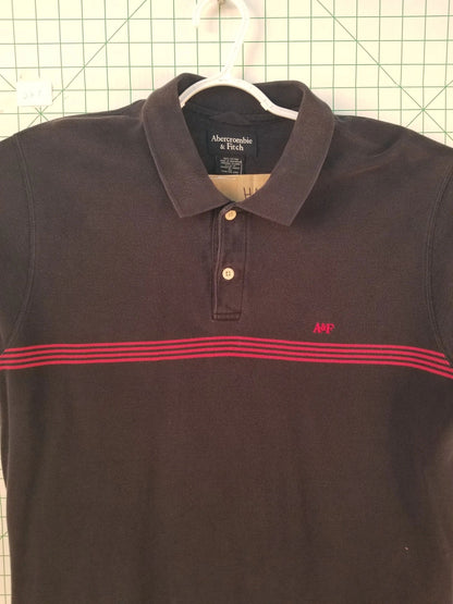 Abercrombie & Fitch Black Polo XL