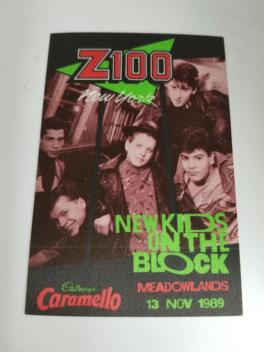 New Kids On The Block Meadowlands 89 Backstage Pass