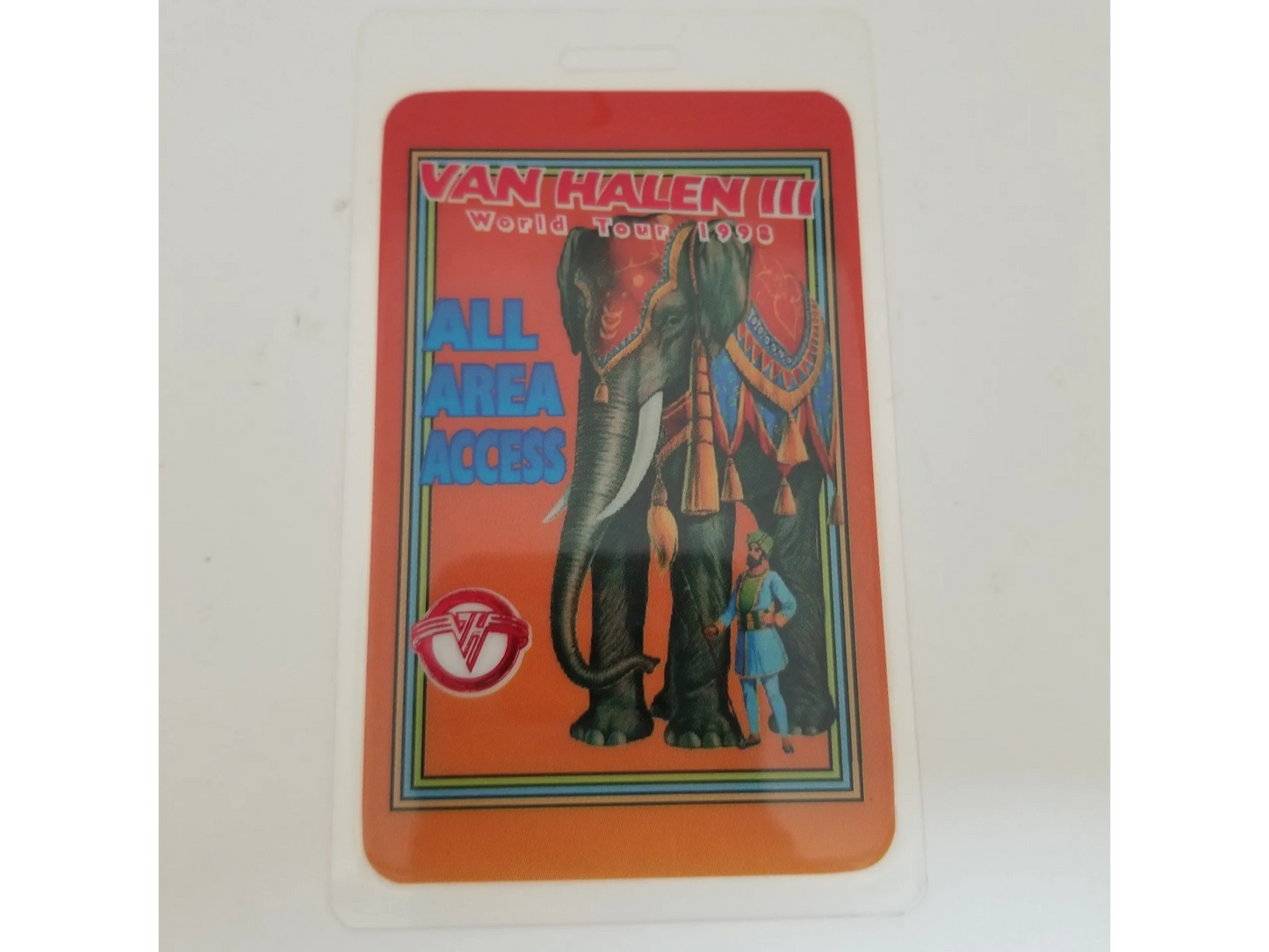 Van Halen III World Tour 1996 Backstage Pass