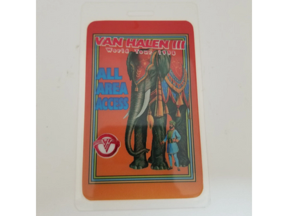Van Halen III World Tour 1996 Backstage Pass