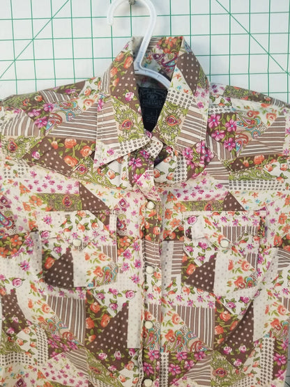 Lucky Brand Long Sleeve Floral Button Up