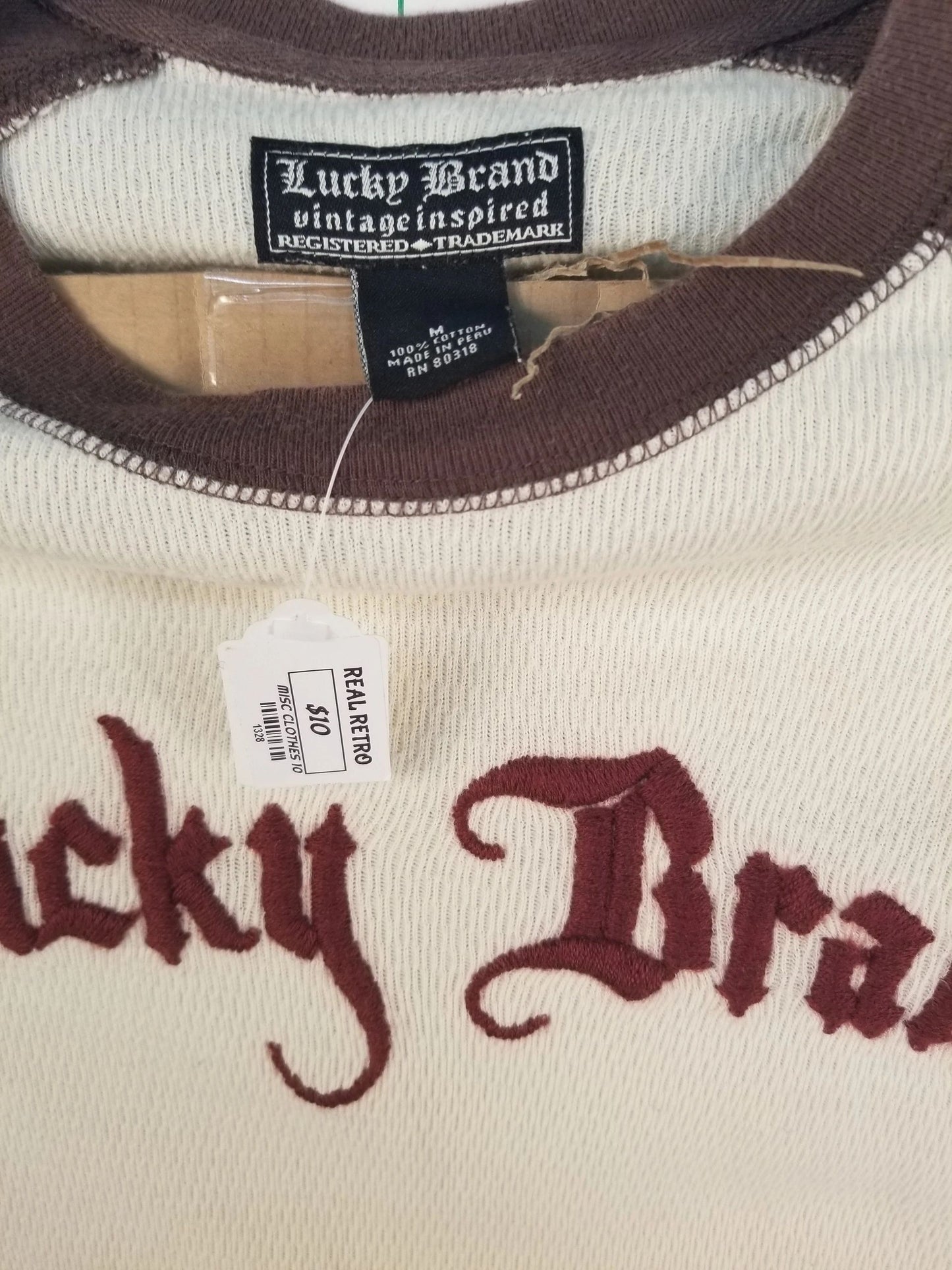 Lucky Brand Raglan Tee Medium