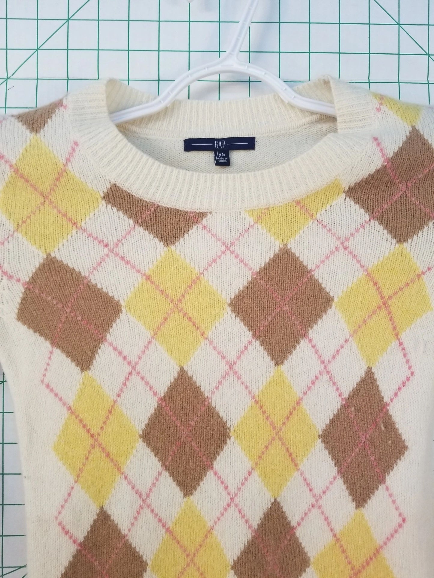 Gap Square Pattern Sweater XS