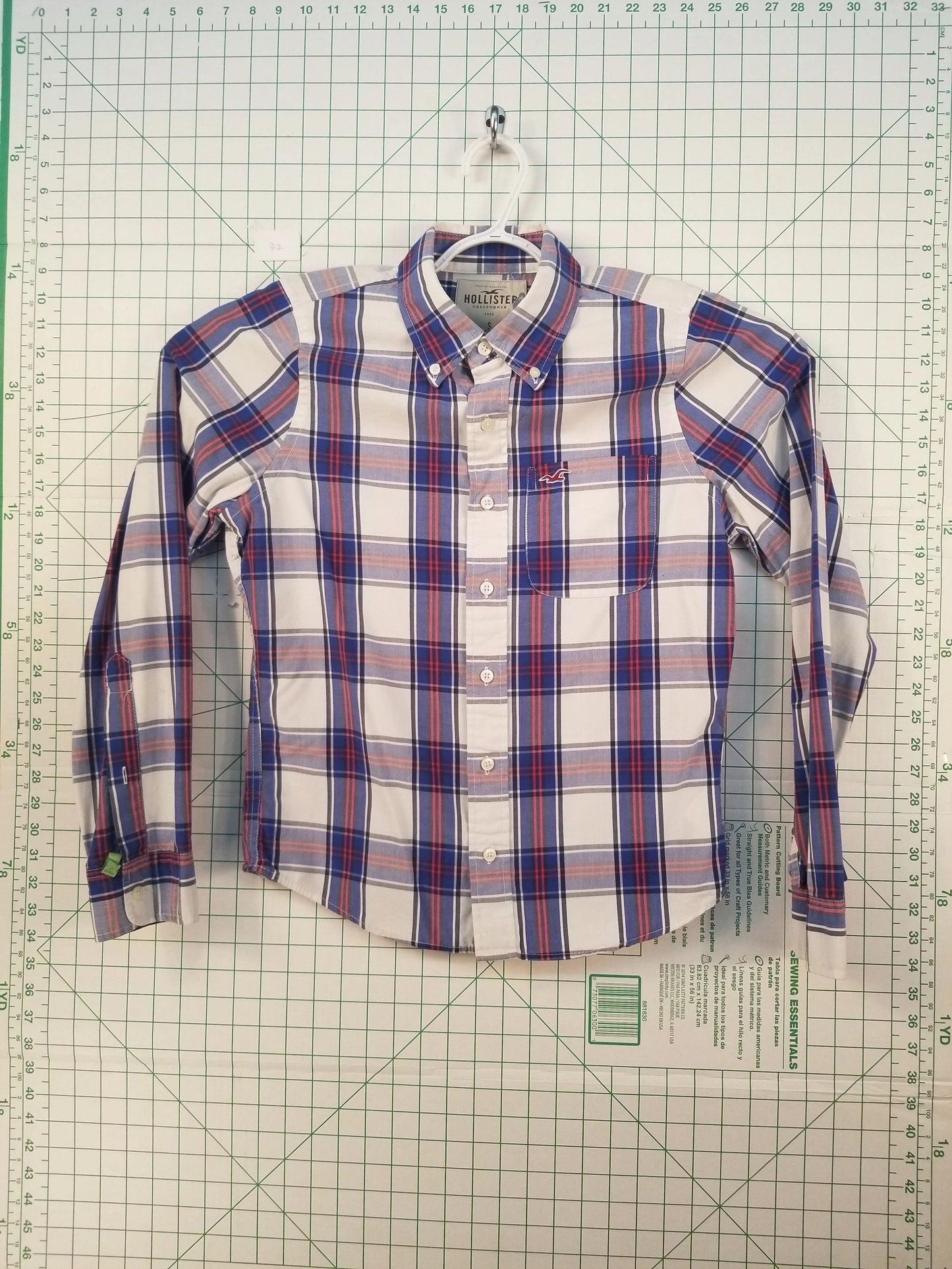 Hollister Plaid Long Sleeve Button Up S