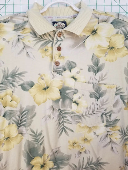 Tommy Bahama Floral Print Polo Medium