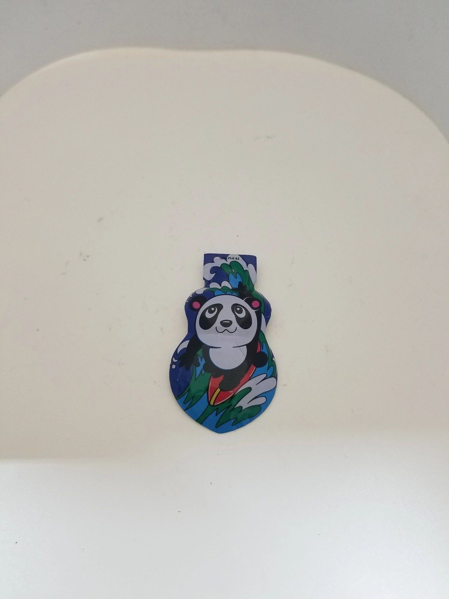 Tin Blue Clicker Panda Toy