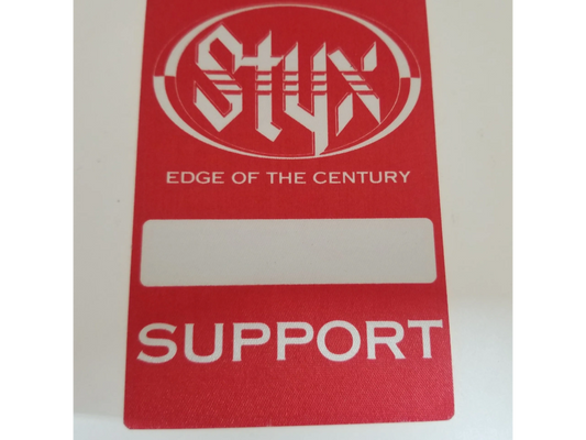 Styx "Edge Of The Century" Tour Backstage Pass