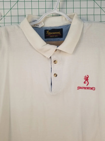 Browing Embroidered White Polo