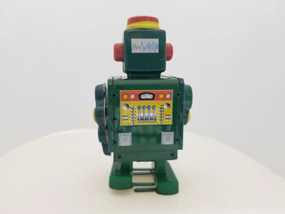 Tin Green Robot Wind-up Collector's Toy