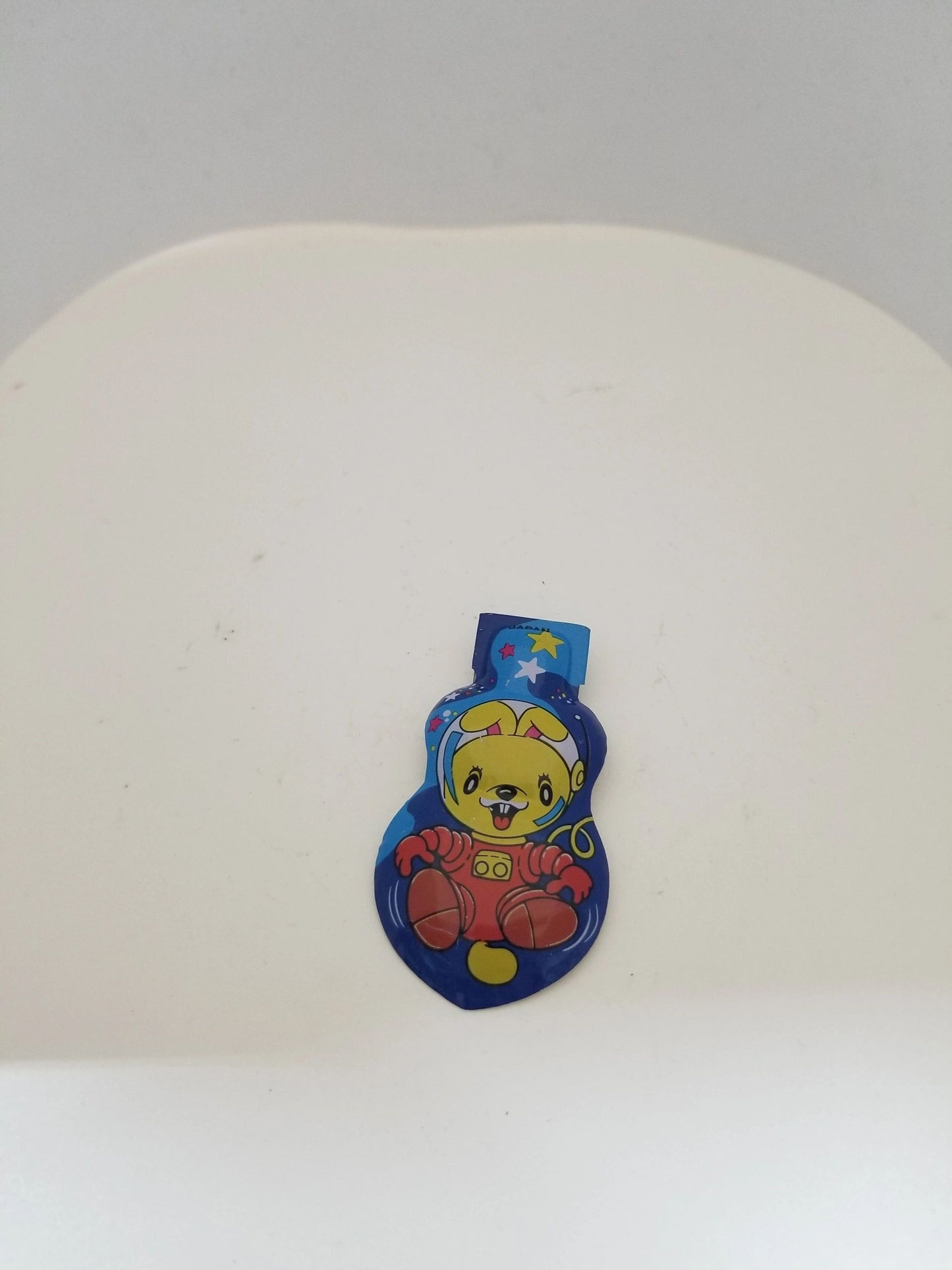 Tin Blue Clicker Bunny Toy