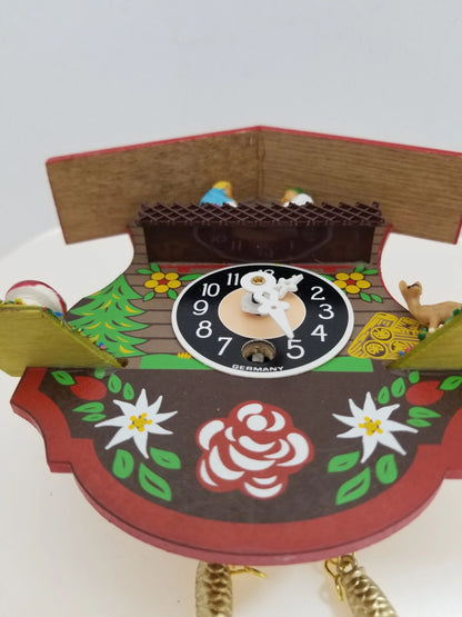 Tin Wind-up Hand Painted Cuckoo Clock