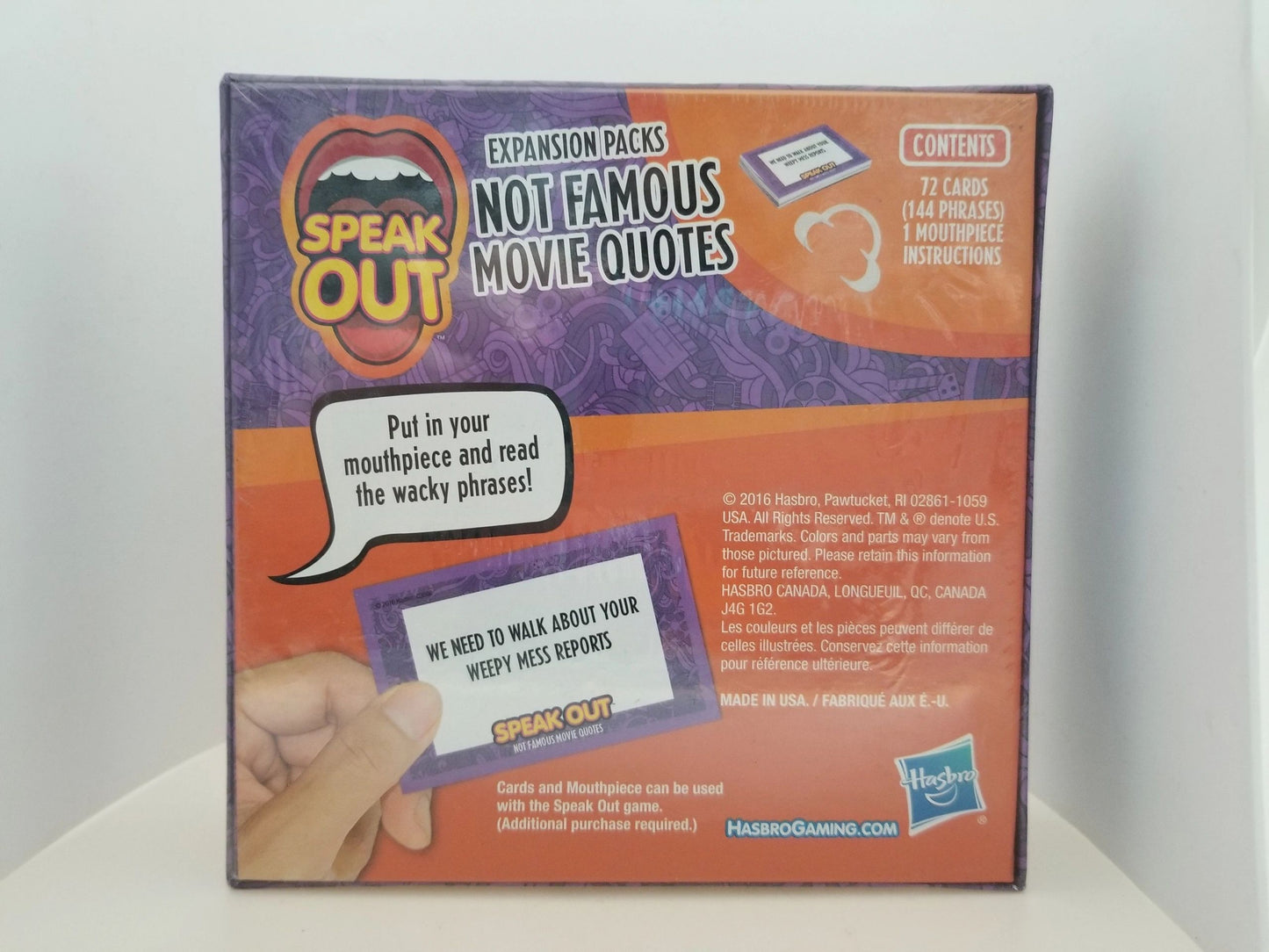 Speak Out "Not Famous Movie Quotes" Expansion