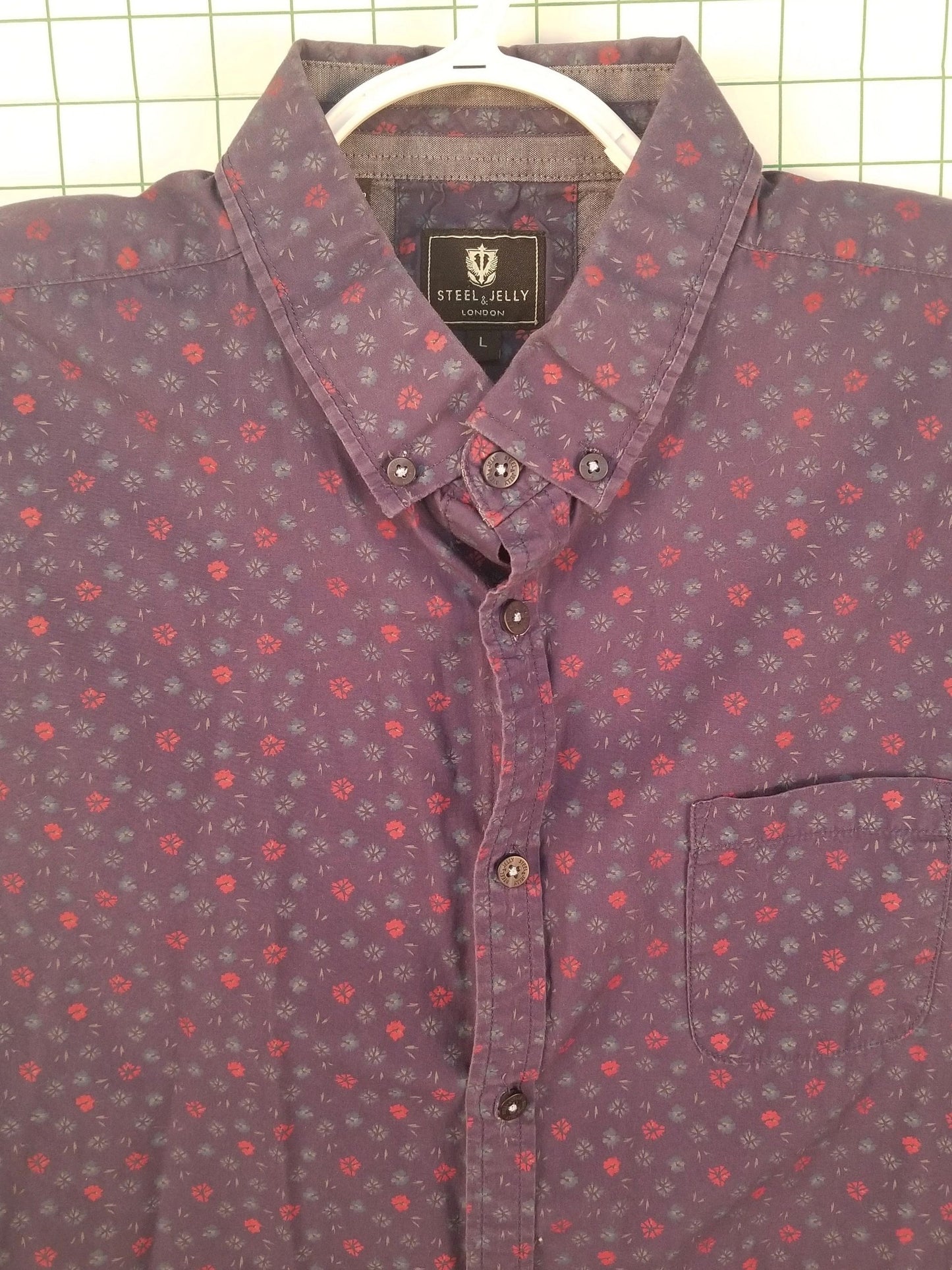 Steel & Jelly Floral Print Button Down