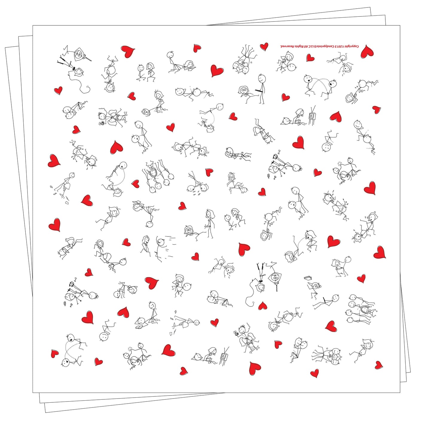 Little Genie Productions - ***SALE***  Stick Figure Naughty Napkin 8 Count