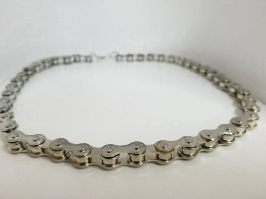Bike Chain Style Alloy Chain Necklace