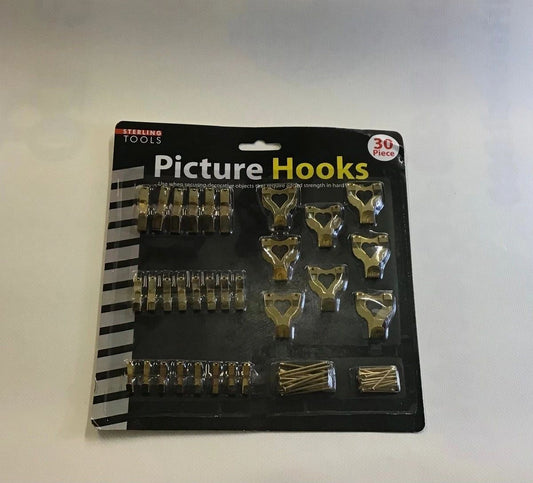 30 Piece Picture Hooks