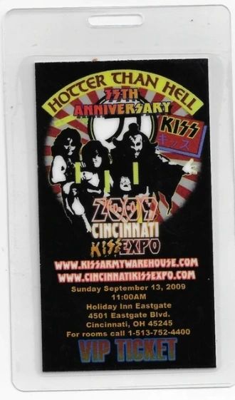 2009 Cincinnati KISS Expo VIP Ticket
