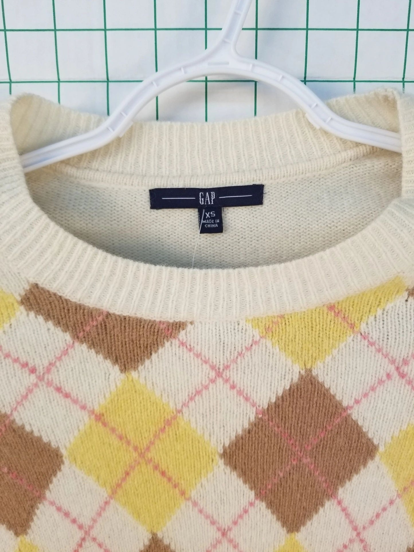 Gap Square Pattern Sweater XS