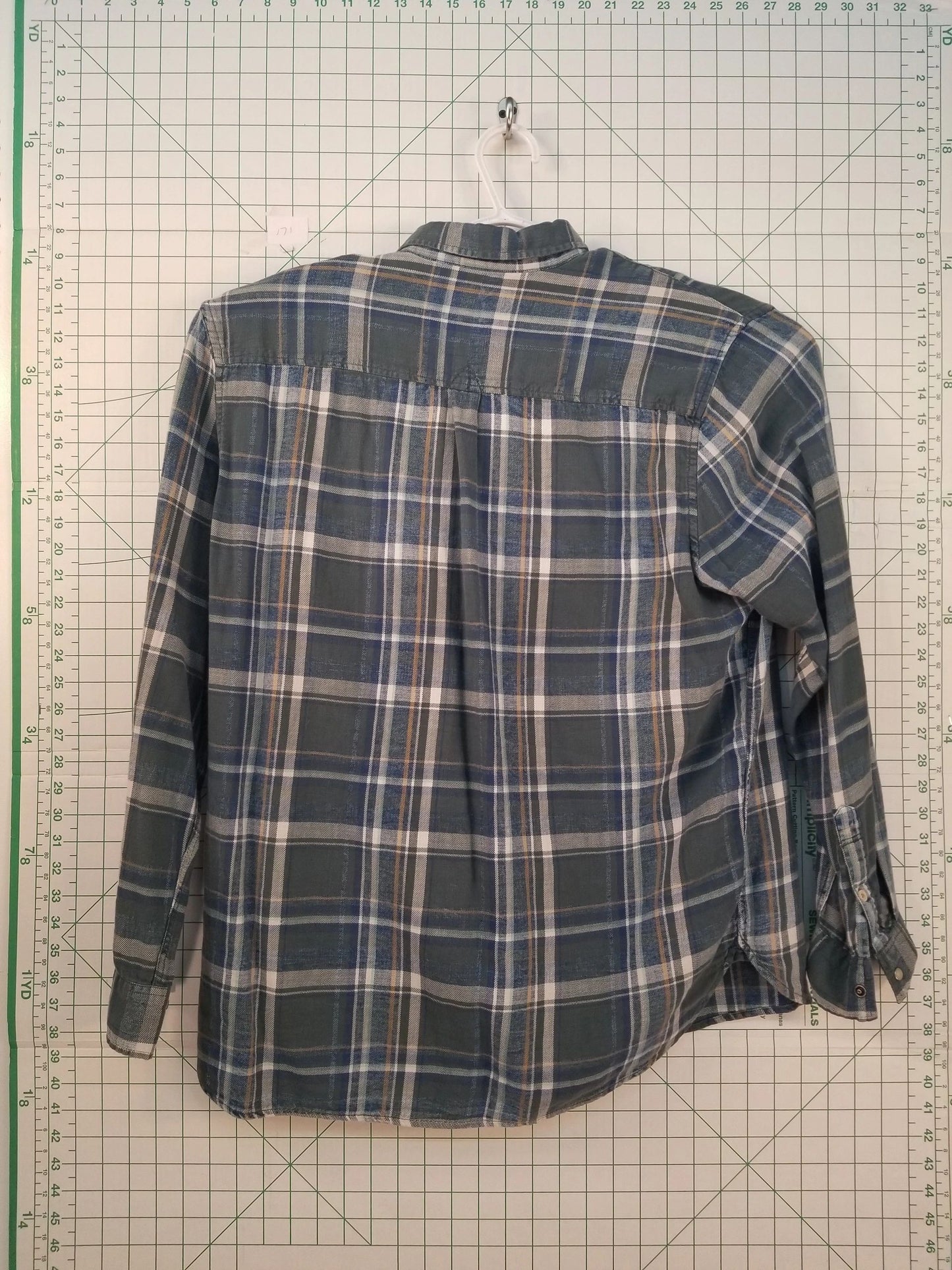 Lucky Brand Long Sleeve Plaid Button Up XL