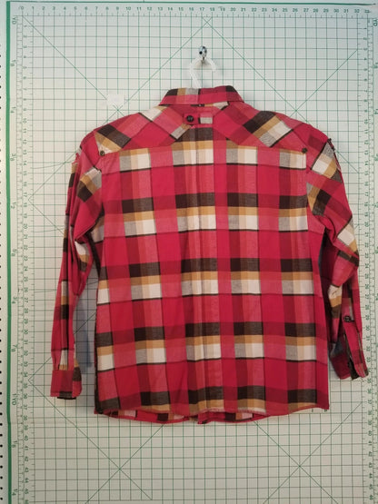 Parish Red Plaid Flannel Button Down