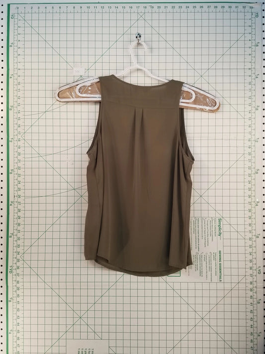 Decree Olive Green Embroidered Dress XL