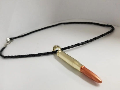 Bullet Pendant Cord Necklace