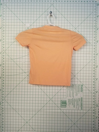 Abercrombie Kids Orange Button V-neck Tee