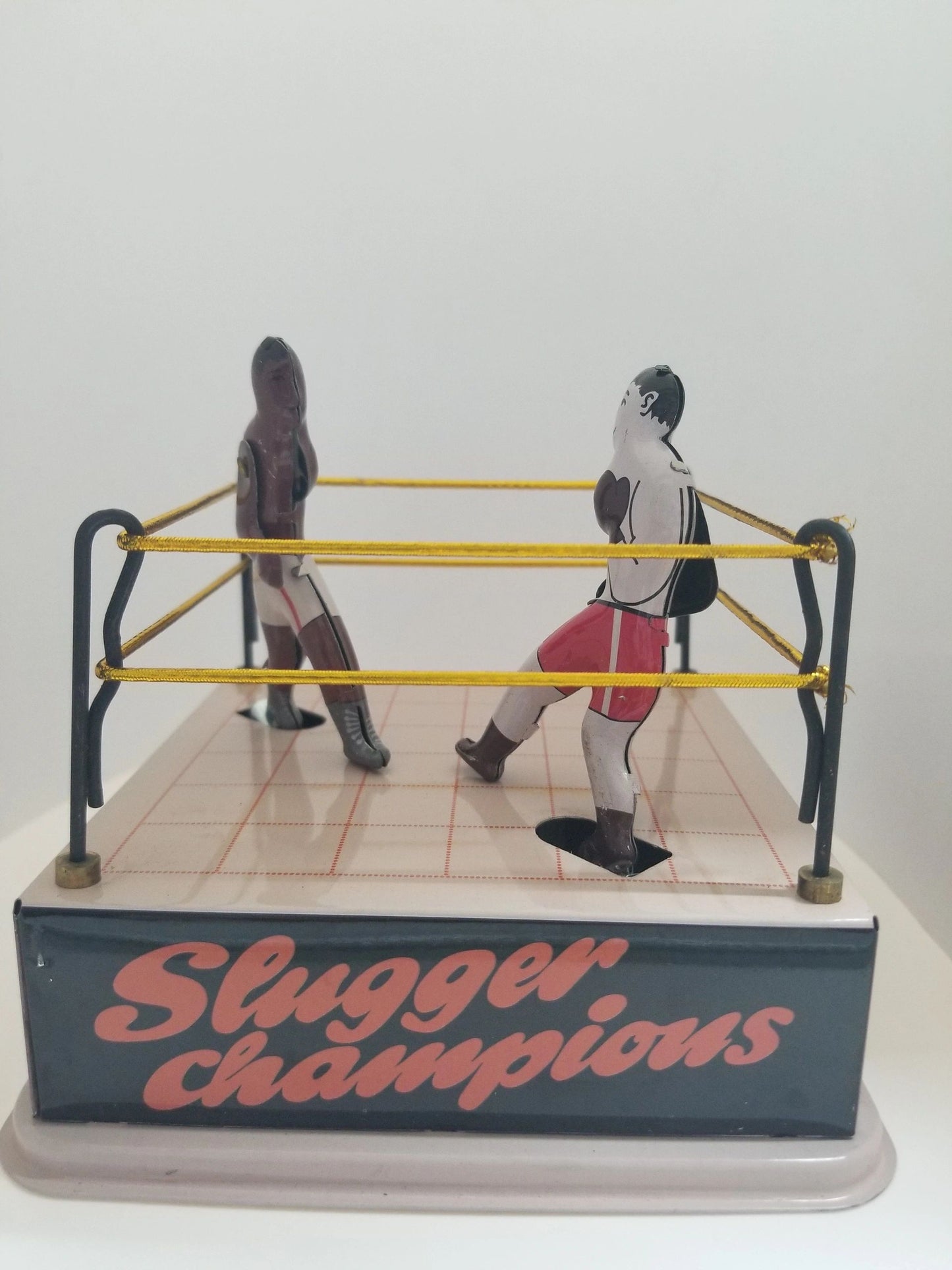 Tin "Slugger Champions" Wind-up Boxers Collator's Toy