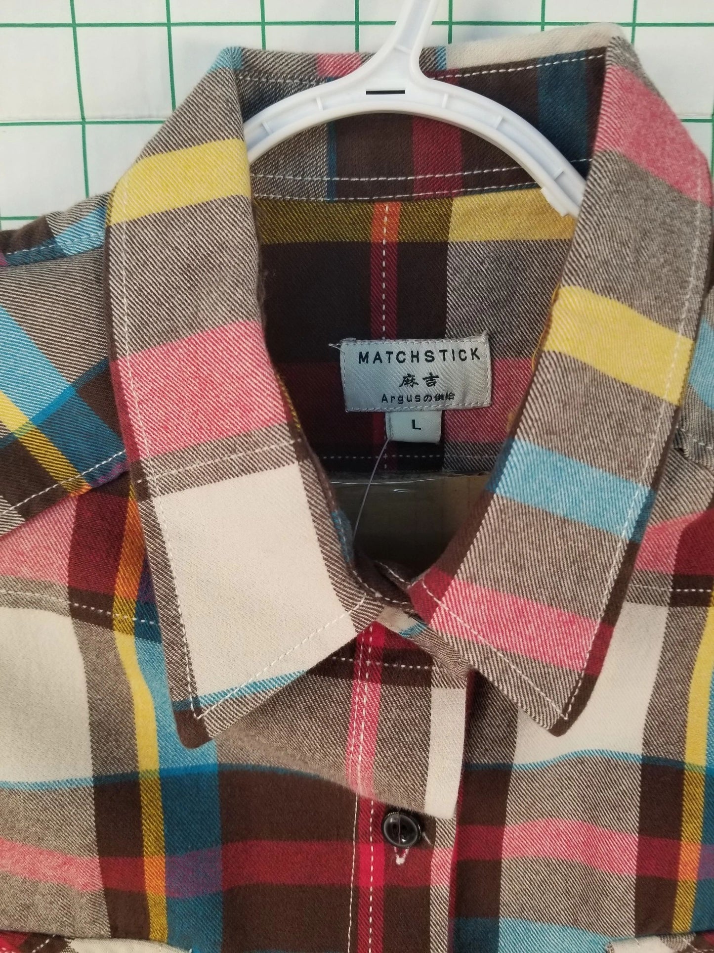 Matchstick Argus Plaid Flannel Button Down