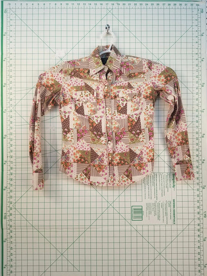 Lucky Brand Long Sleeve Floral Button Up