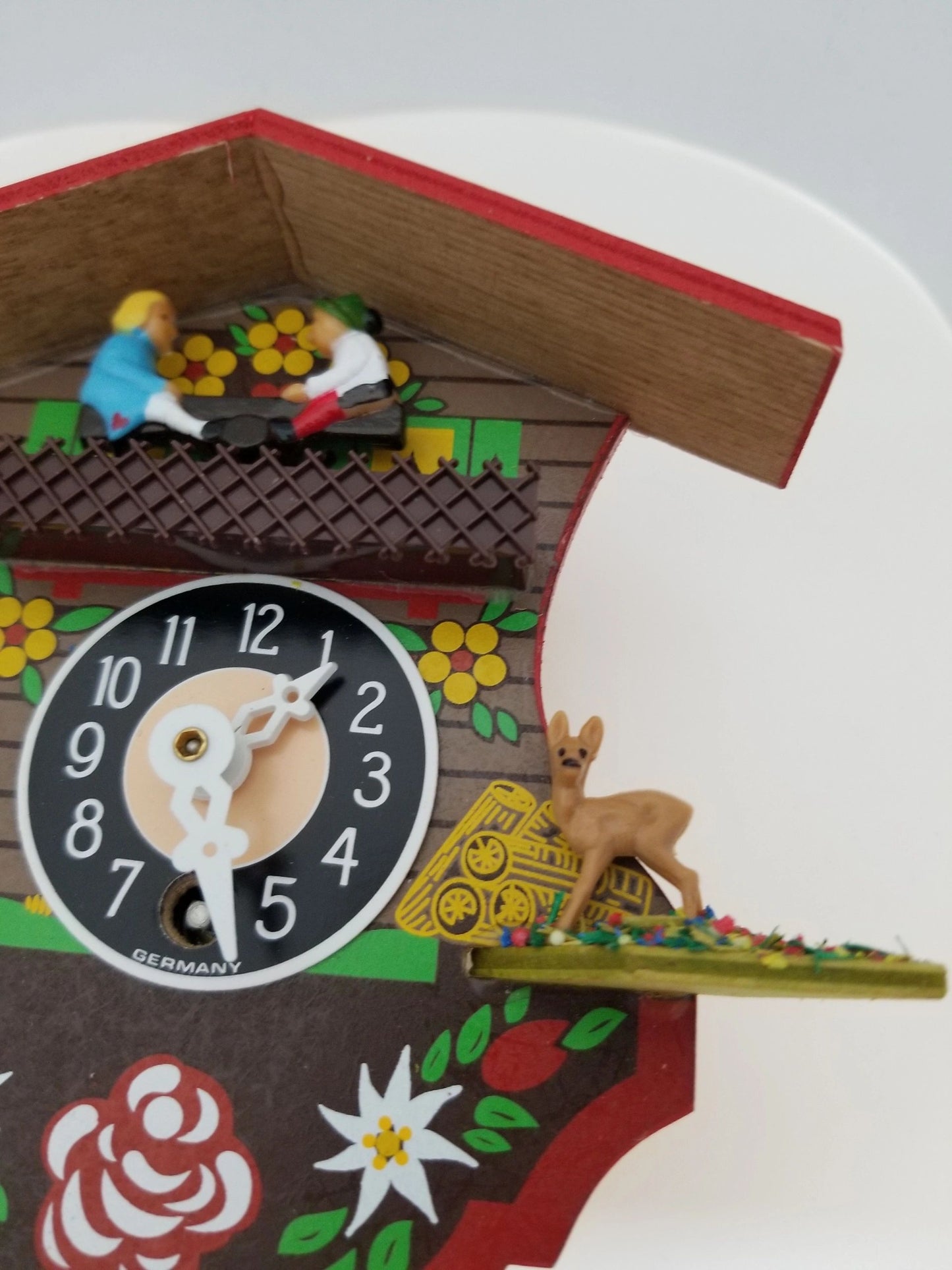 Tin Wind-up Hand Painted Cuckoo Clock