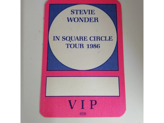 Stevie Wonder "In Square Circle Tour 1986"