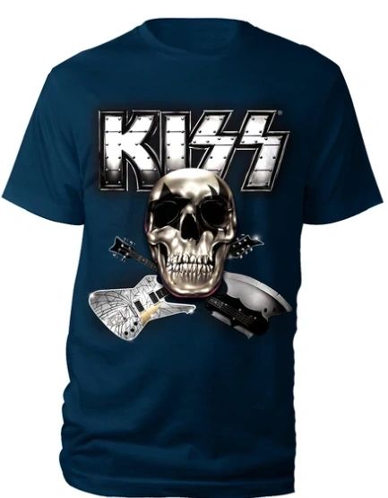 KISS Skull Guitars Monster Europe Tour Tshirt - XXL