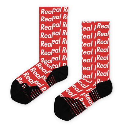 Real Retro Red Basketball socks