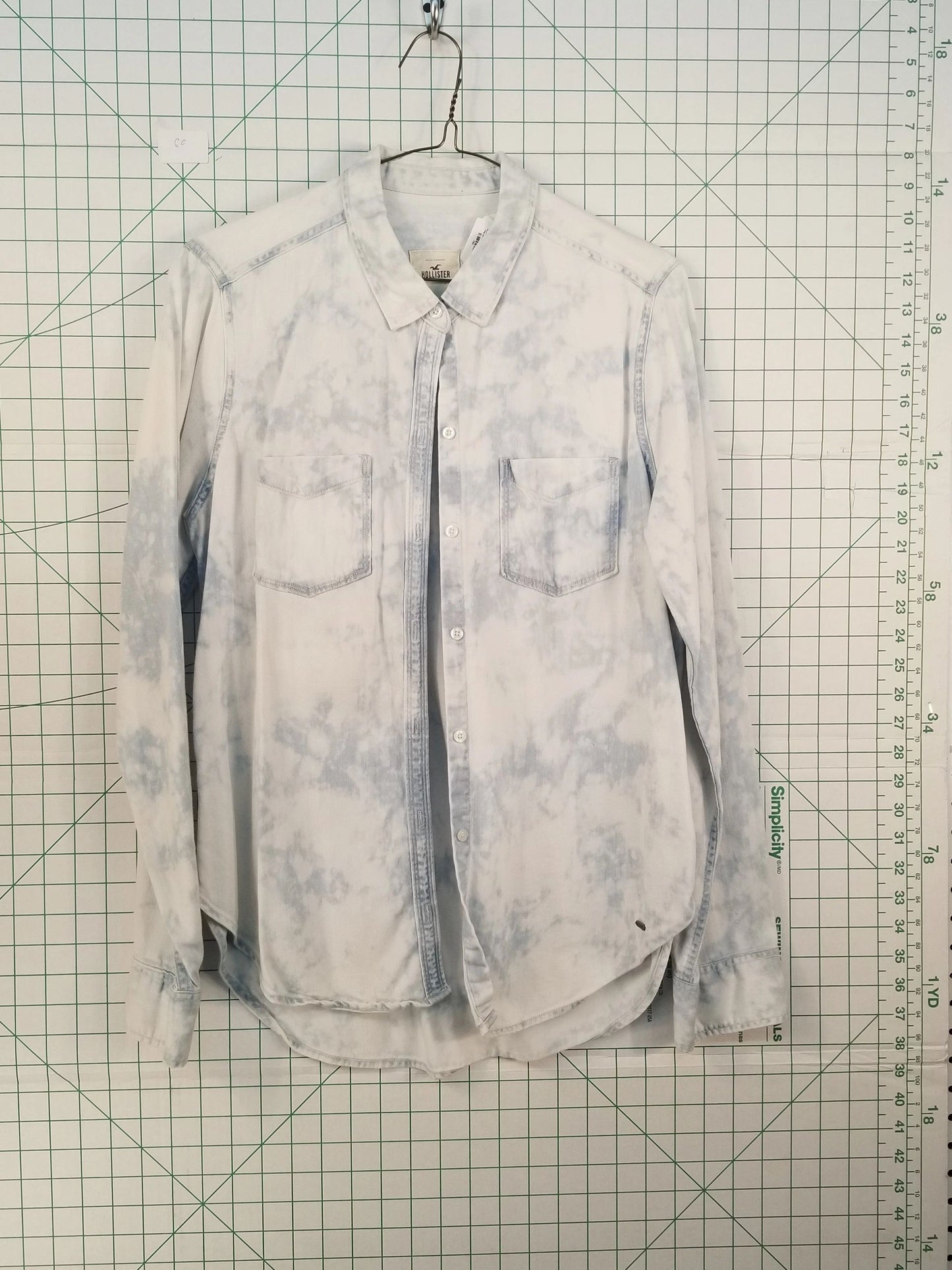 Hollister Acid Wash Button Down Large