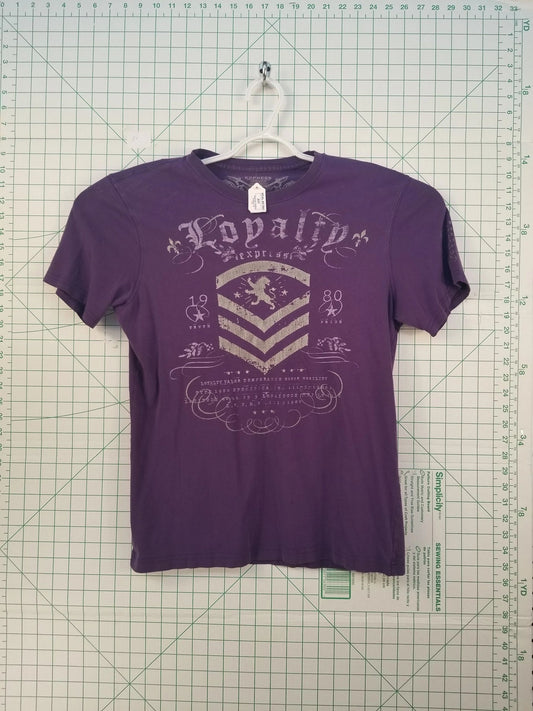 Express "Loyalty" Purple Graphic Tee