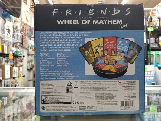 Friends Wheel Of Mayhem Party Board Game