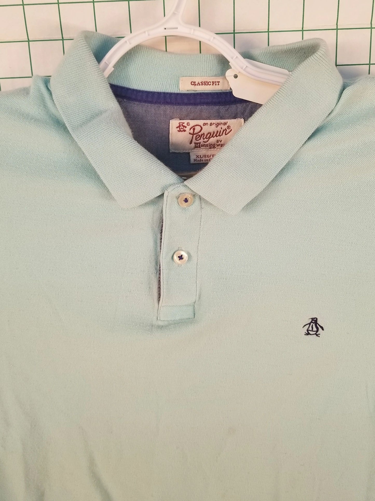 Original Penguin Blue Polo Shirt XL