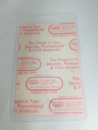 MC Hammer Spring 1991 Japan Tour Backstage Pass