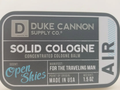 Duke Cannon Supply Co. "Open Skies" Concentrated Cologne "AIR"