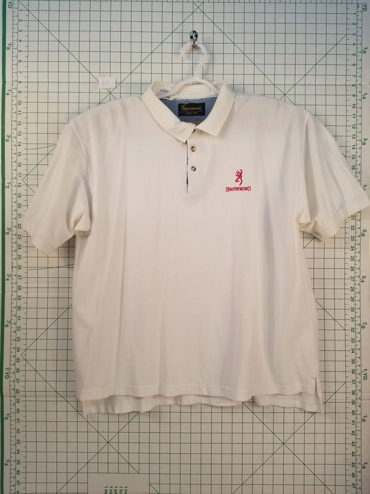 Browing Embroidered White Polo